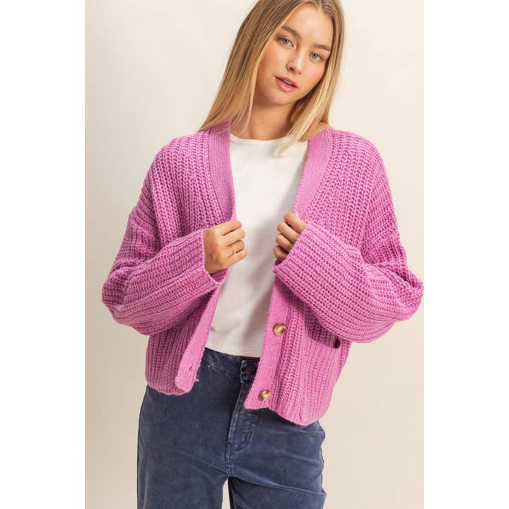 HYFVE - Wholesale Cardigan - Women's - Oversized Ribbed Sweater Cardigan22