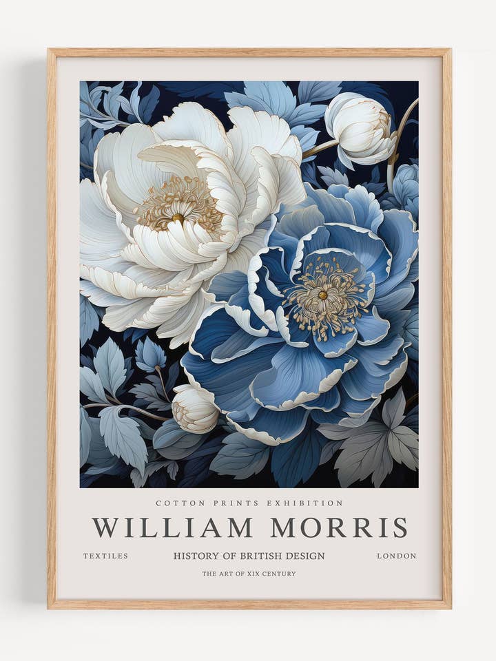 William Morris Pioenen I53-111 voor wholesale door Peardrop Prints