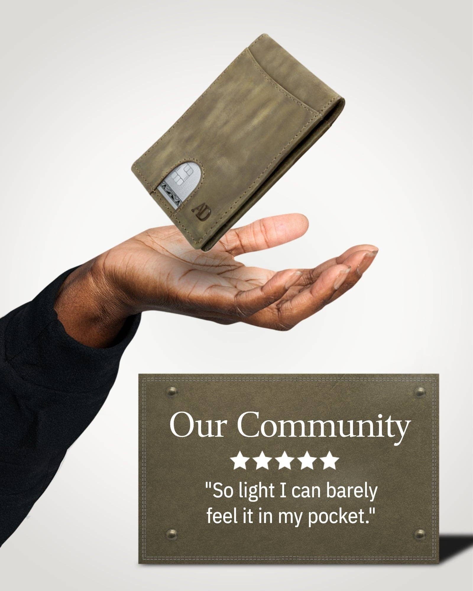 Access Denied Accessories - Wholesale Wallet - Men’s - Real Leather Wallets For Men Money Clip Bifold Wallet RFID46