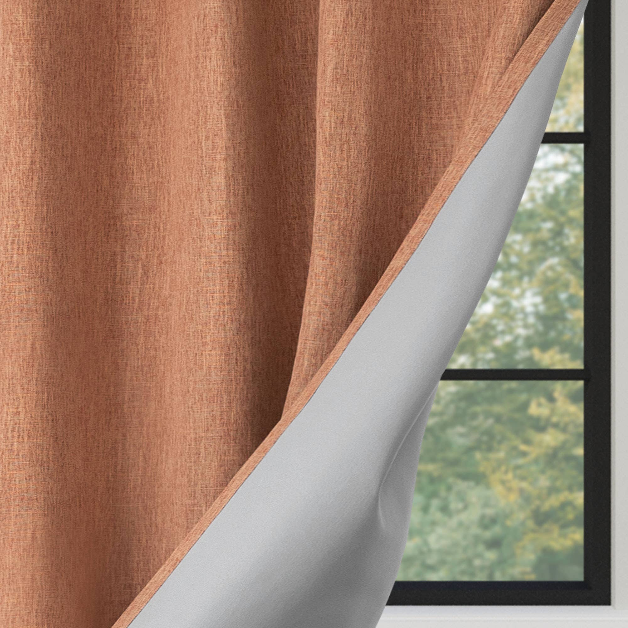 Awesome Home – Großhandel Vorhang – Verdunkelungsvorhänge mit Leinenstruktur und Ösen, 2 Paneele39