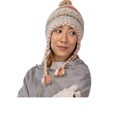 Earth Divas – wholesale Mössa - Dam – Mysig ullstickad mössa med varma öronlappar Tyler-hatt