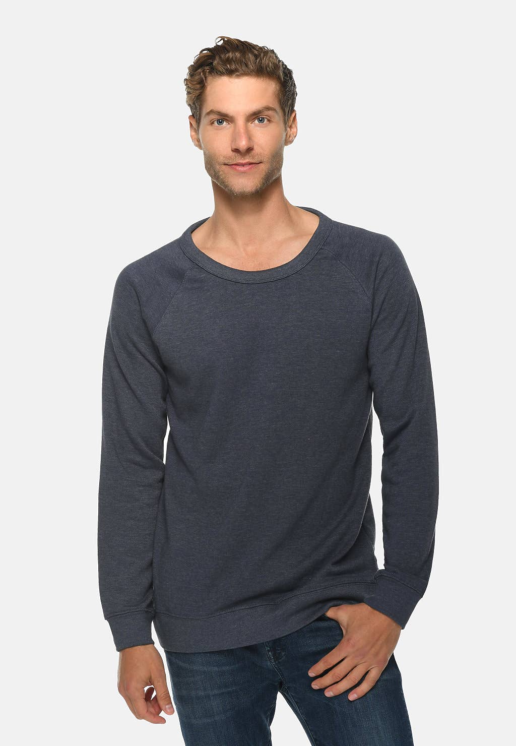 Lane Seven Apparel - Wholesale Sweatshirt - Unisex - French Terry Raglan Crewneck - For Men and Women11
