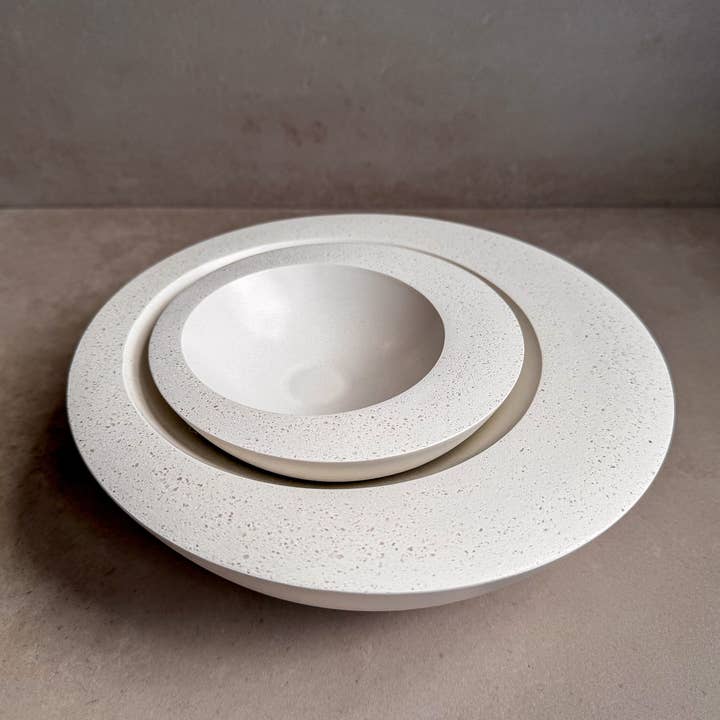 Minimal Loot Design - Wholesale Jewelry Dish - Minimalist Concrete Bowl, Asymmetrical Catch All, Modern Cement Bowl, Contemporary Bowl, Bowls for Decor, Decorative Bowl, Jewelry Dish