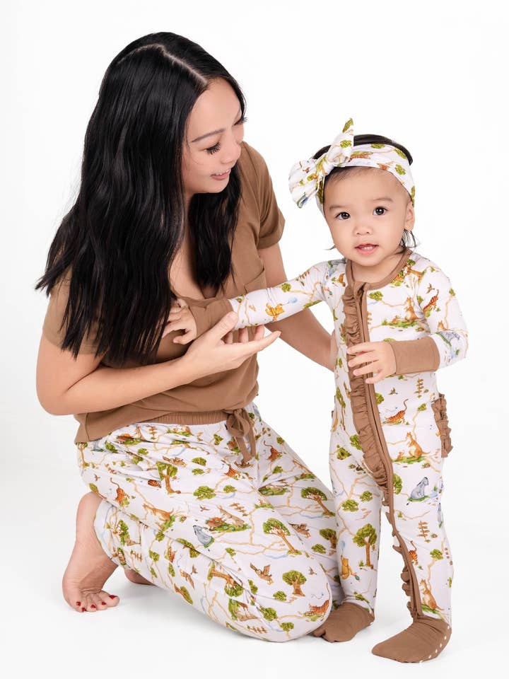 Jammie Session formerly Big Dreams Little Jammies - Wholesale Jumpsuit - Baby - Oh Bother, It's Bedtime Ruffle Baby Bamboo Zipper Romper Pajamas–Unisex Toddler Sleepwear–Gender Neutral Baby Outfit–Newborn Gift–Boy girl Day Nightwear, kid clothing