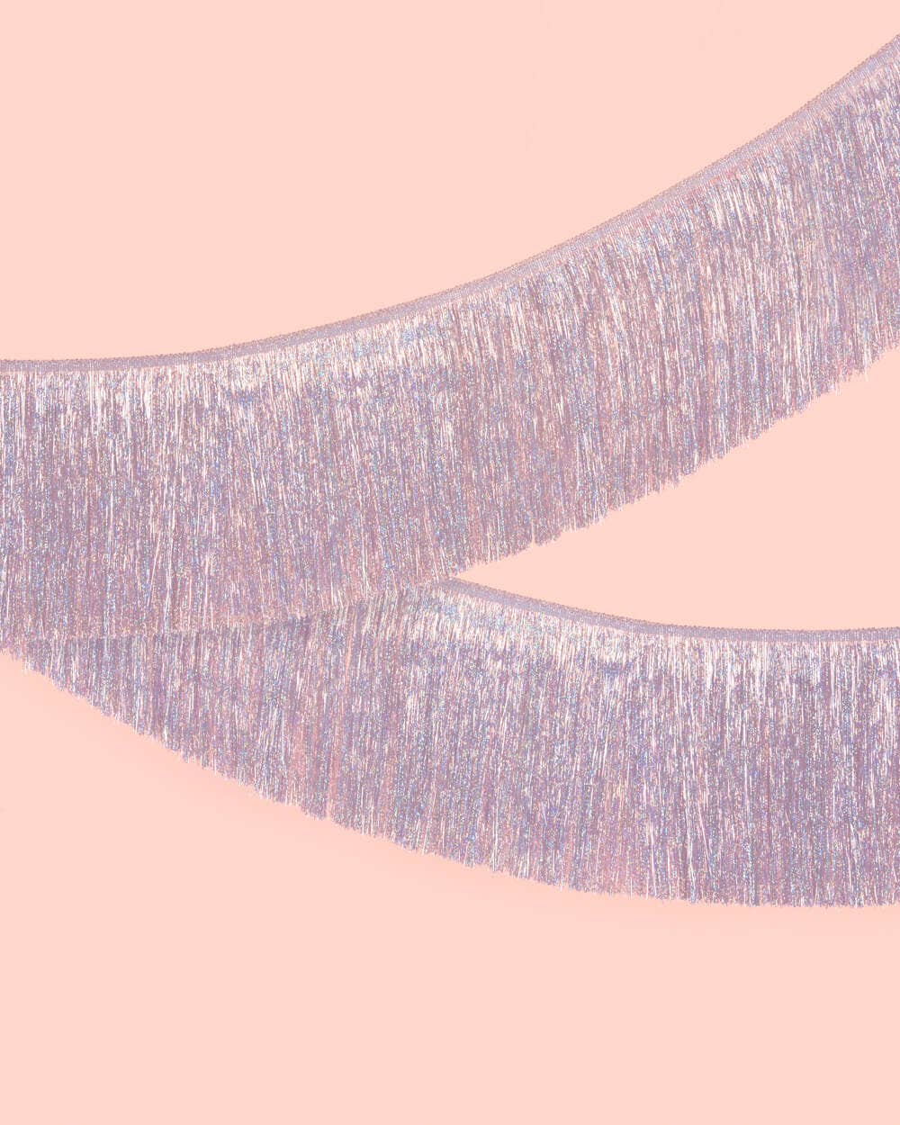 Petit Fetti - Wholesale Party Sign/Banner - Party Iridescent Fringe Foil Banner, 5 ft, Birthday Decor