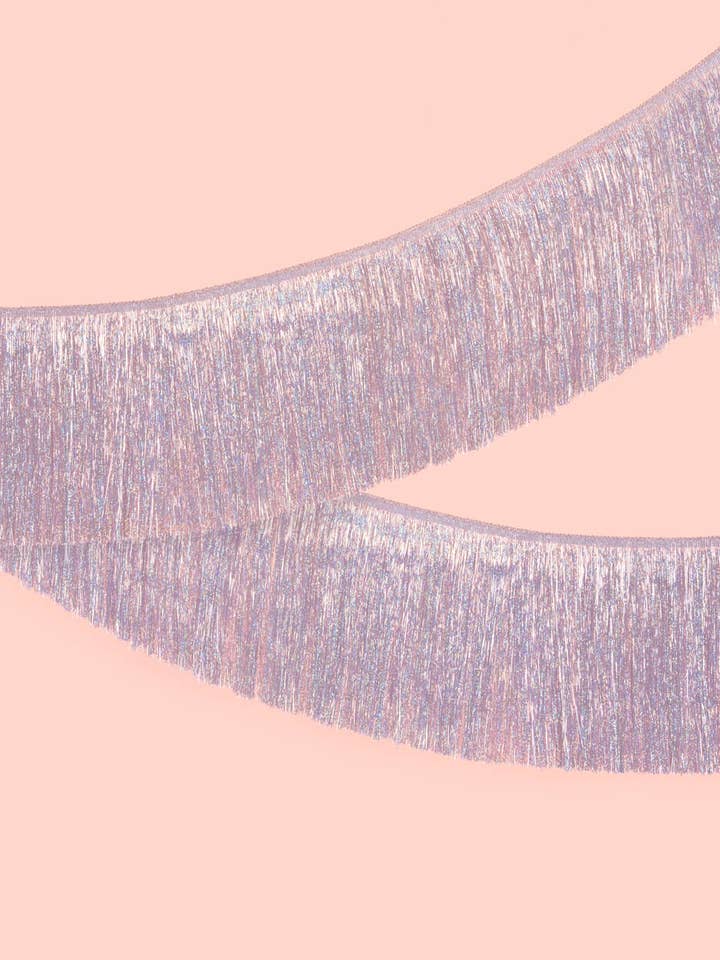 Bannière en feuille à franges irisées pour fête, 1,5 m, décoration d'anniversaire pour la vente par Petit Fetti