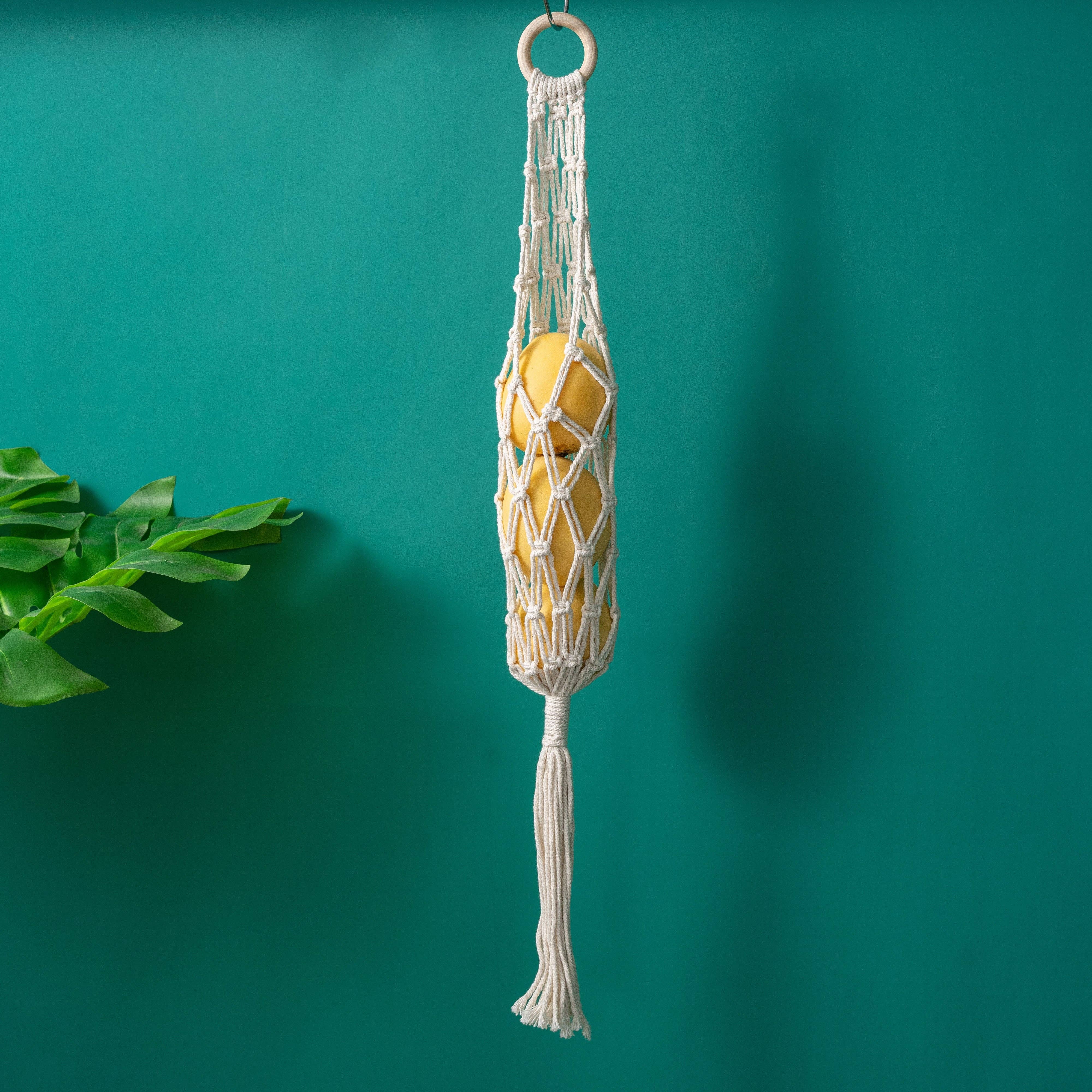 Sparkle Being - Wholesale Kitchen Storage/Organizer - Storage Organize Bag Macrame Wall Hanging For Fruits & Vege4