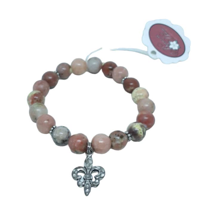 Fleur de lis Bracelet for wholesale by Bijoux de Delone, LLC
