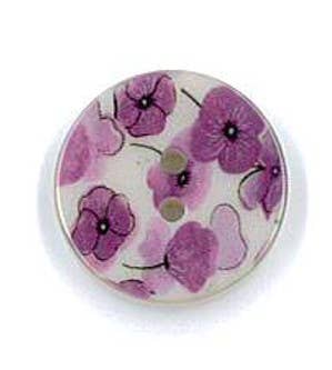 NEMARK - Vendita all'ingrosso Bottone a pressione/da cucire - BOTTONE STAMPA FLOREALE 36L (23mm) 2 FORI1