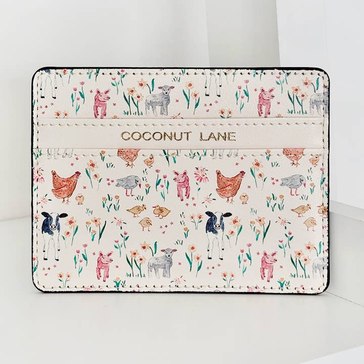 Farmyard Friends Card Holder for wholesale by Coconut Lane
