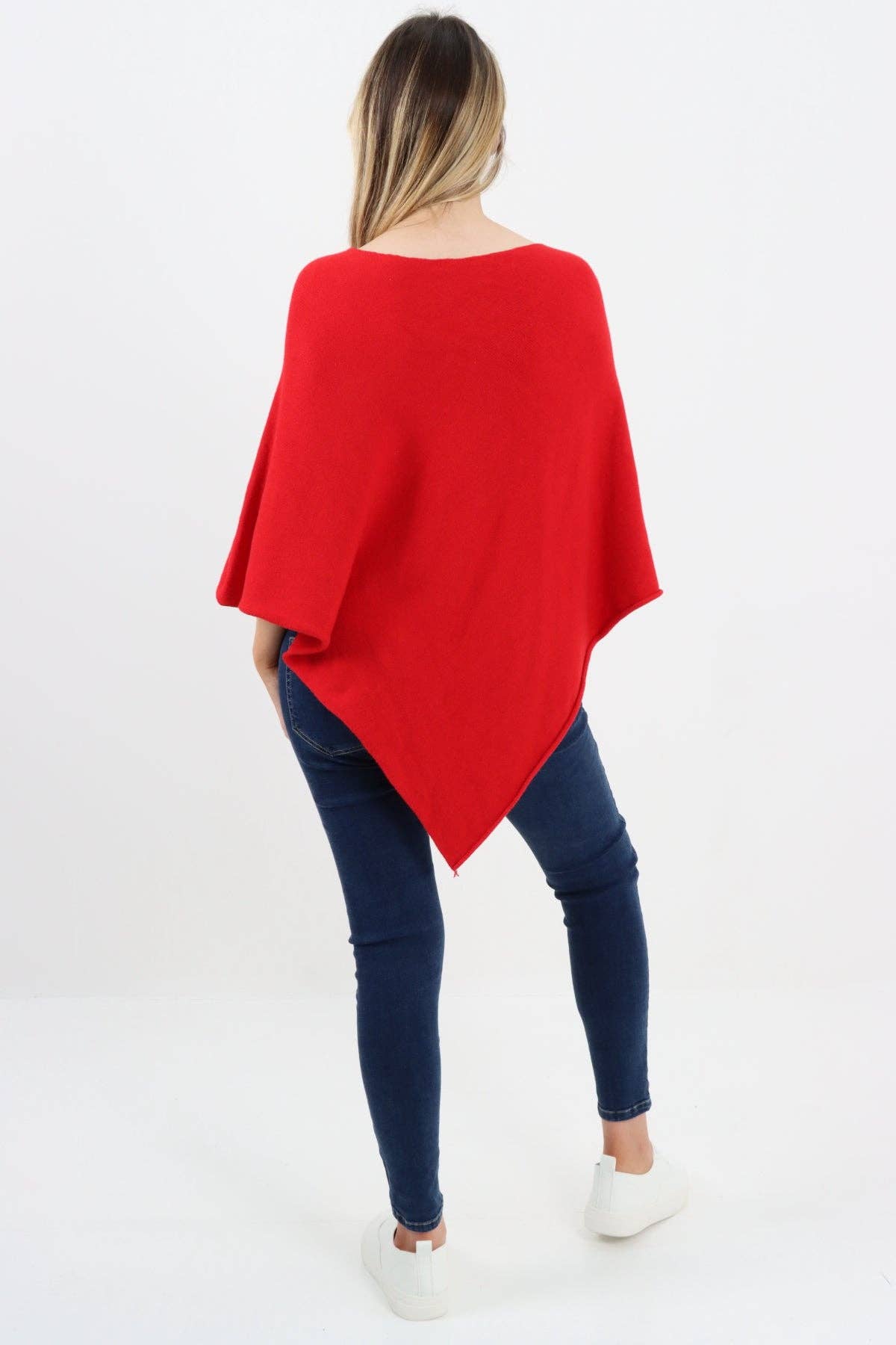 Miss Bold – wholesale Poncho – Women's – Italian Knitted Lagenlook Star Poncho37