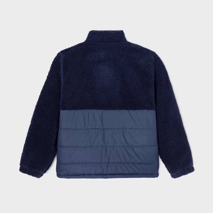 BILLYBELT - Wholesale Coat - Men's - Two-material jacket in navy sherpa9