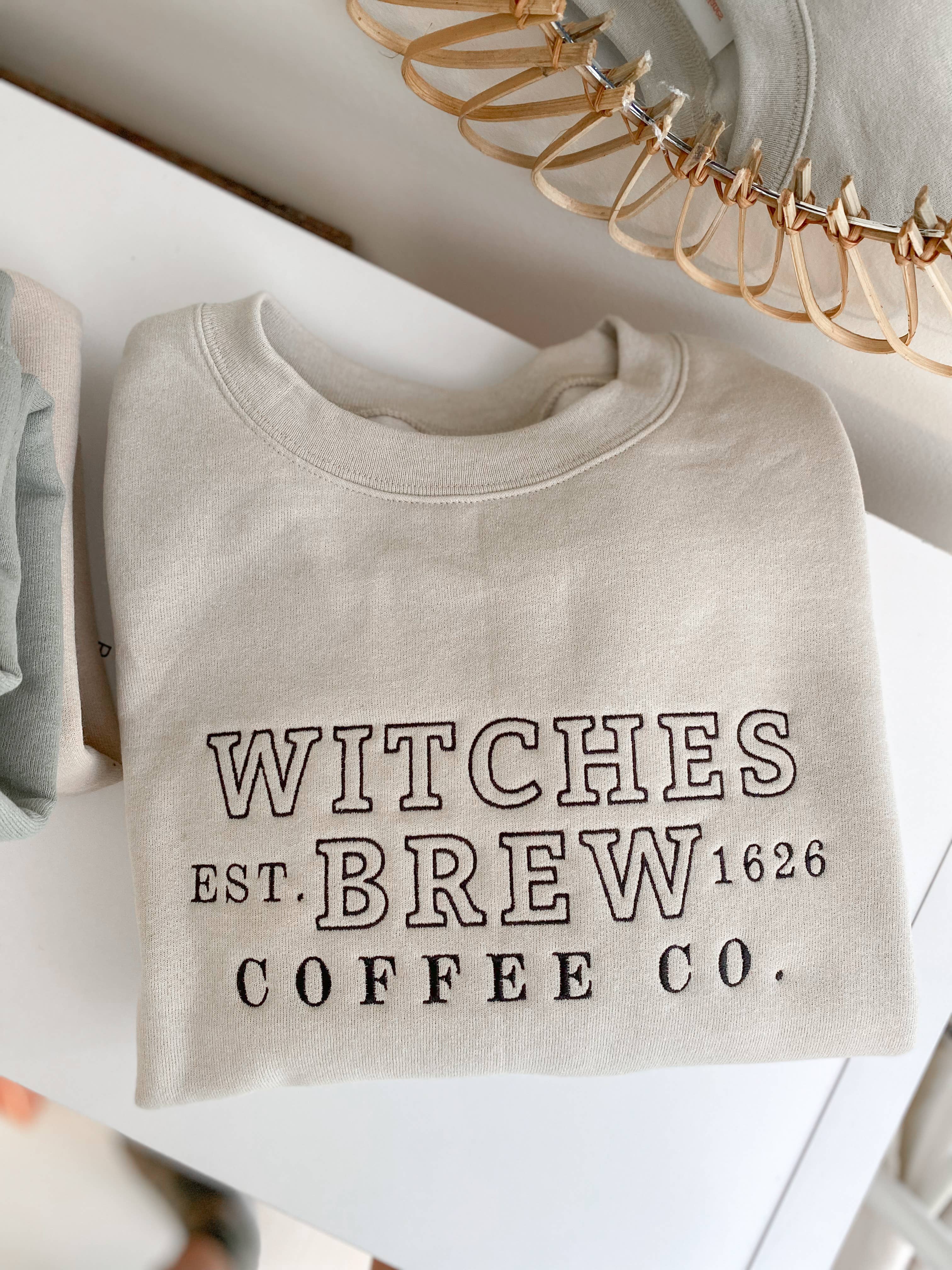 The Southern Post - Wholesale Sweatshirt - Women's - Witches Brew Coffee Co. Embroidered Sweatshirt