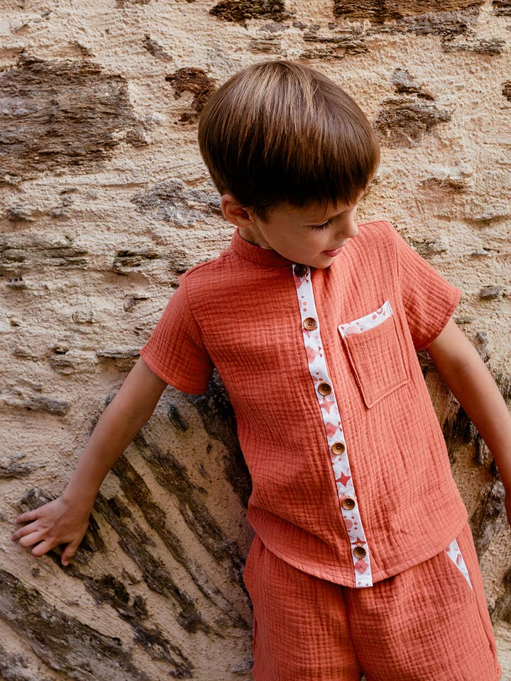 Camicia per bambini Sienna per la vendita all'ingrosso da parte di Cocotte Firenze