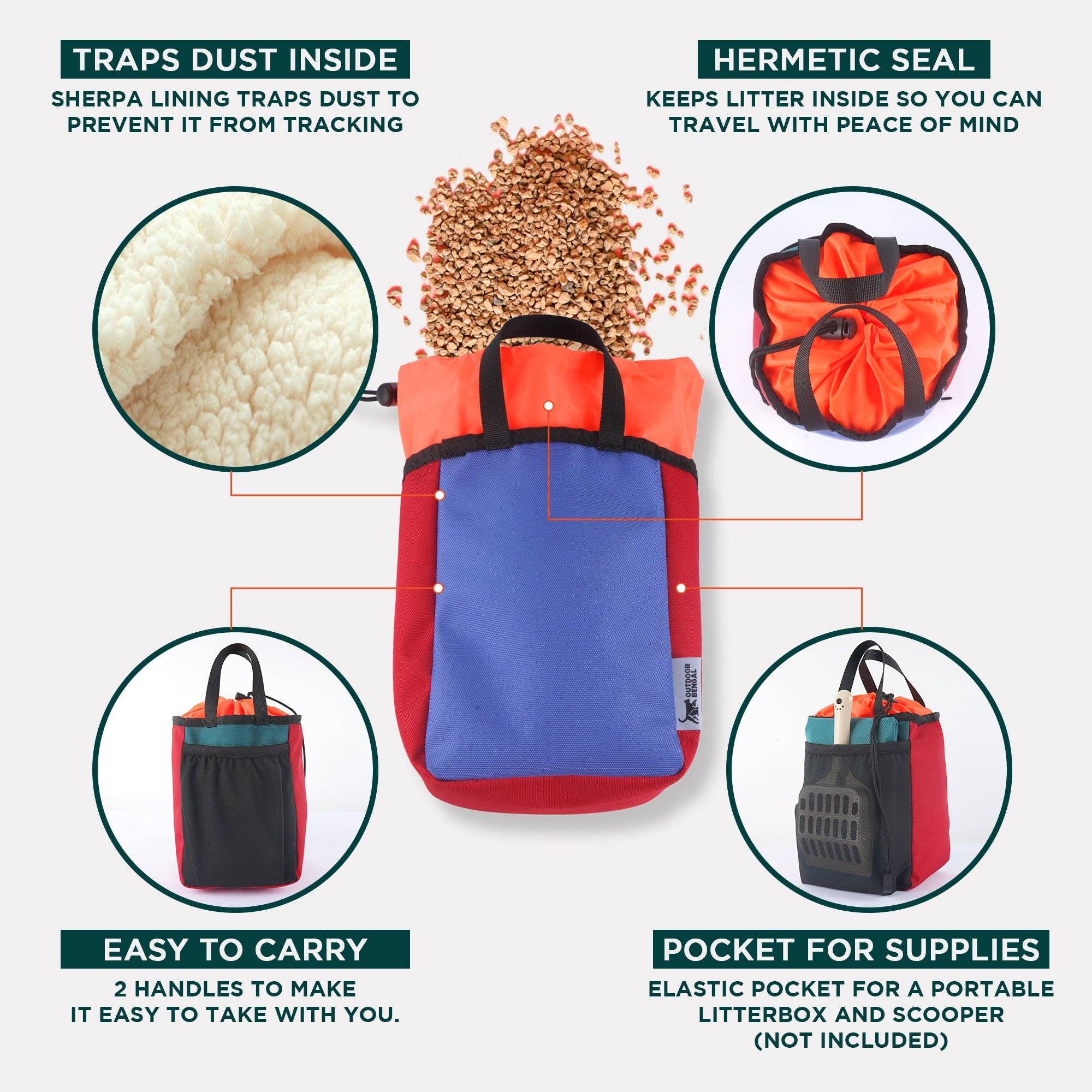 Outdoor Bengal - Wholesale Cat Litter Box - Go Litter™ Travel Litter Box3