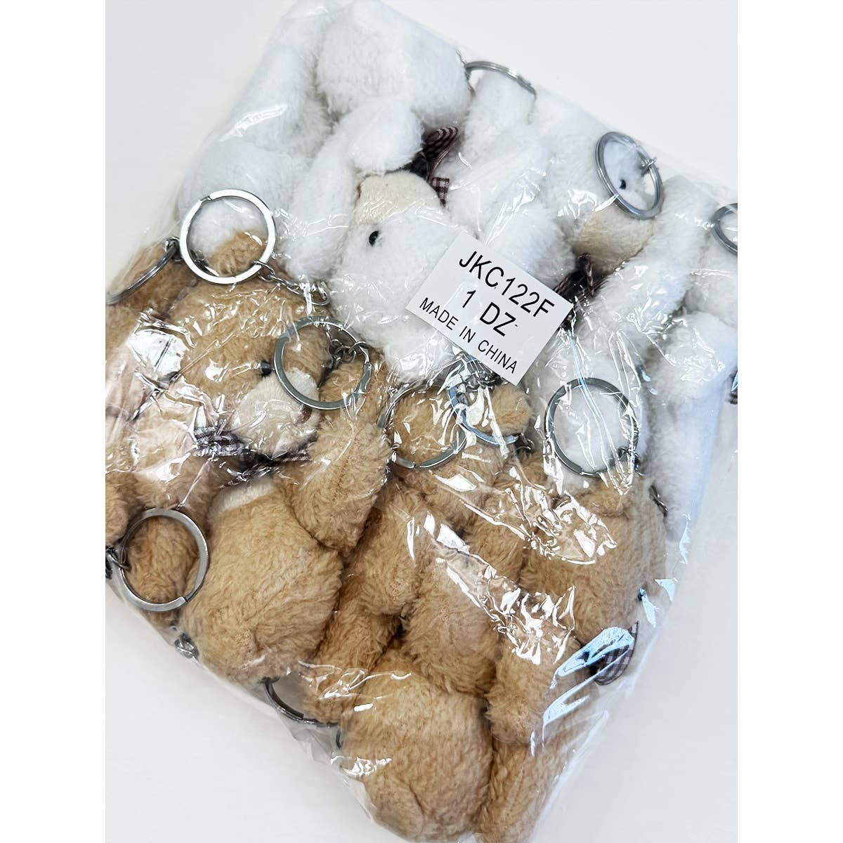 MIX COLOR Lovely Bear Plush Key Chain for wholesale on Faire4