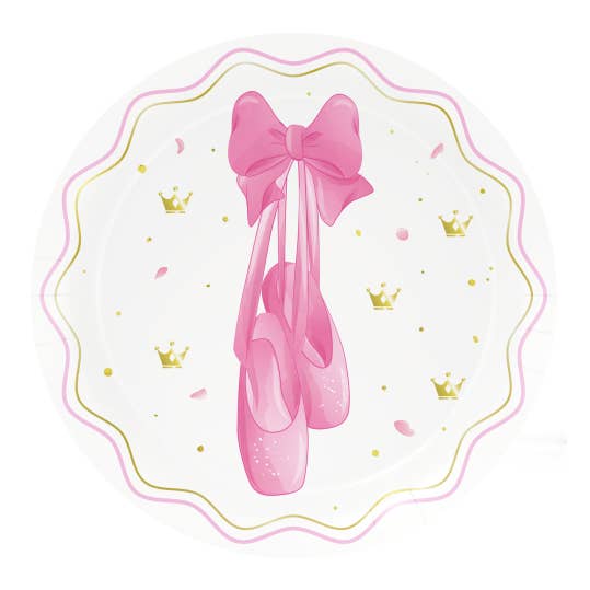 Fiestora - Wholesale Disposable Plate - 8 Plates 18 cm Ballet Party0