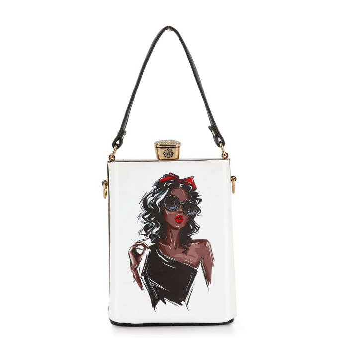 Multi Hip Art Print Petite Hand Tote for wholesale on Faire