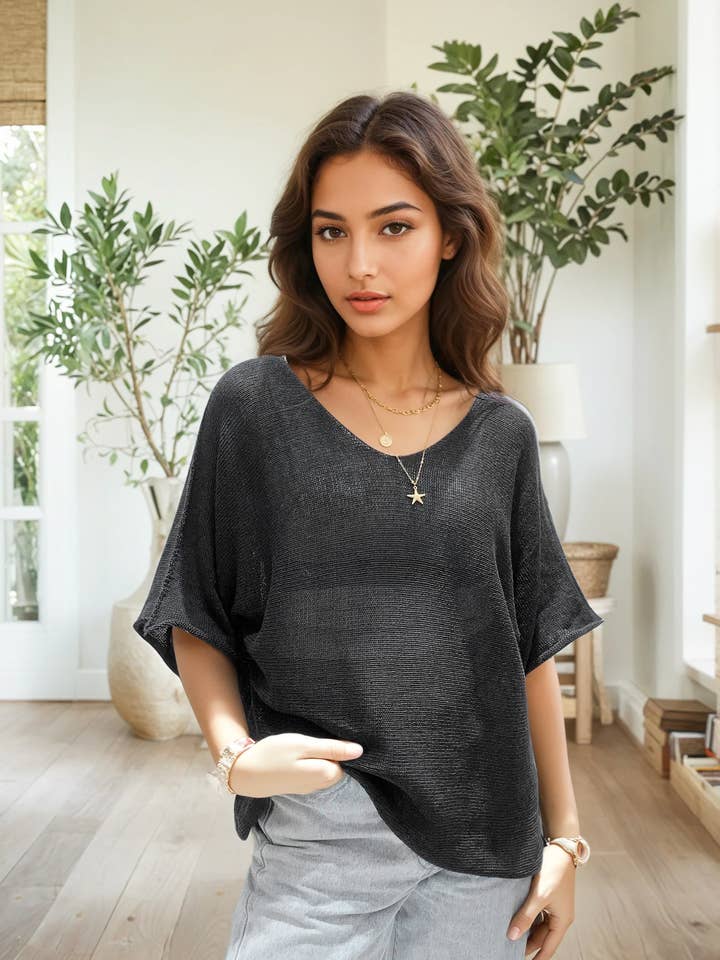 ZAFA PARIS - Wholesale Knit top – Women's - 32FZ2H252-Cotton knit top17