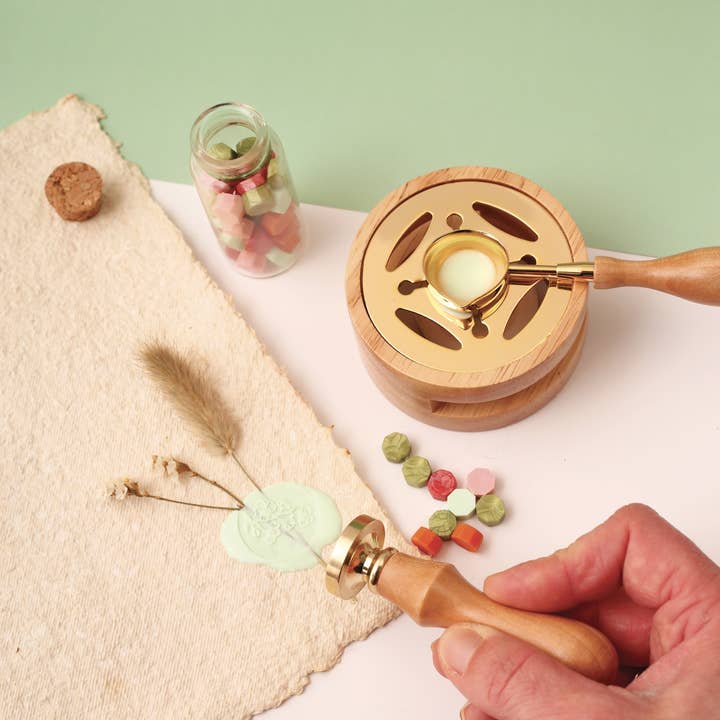 Graine Créative – wholesale Återförsäljarskyltning – Kit för blomformad sigill och förseglingsvax13