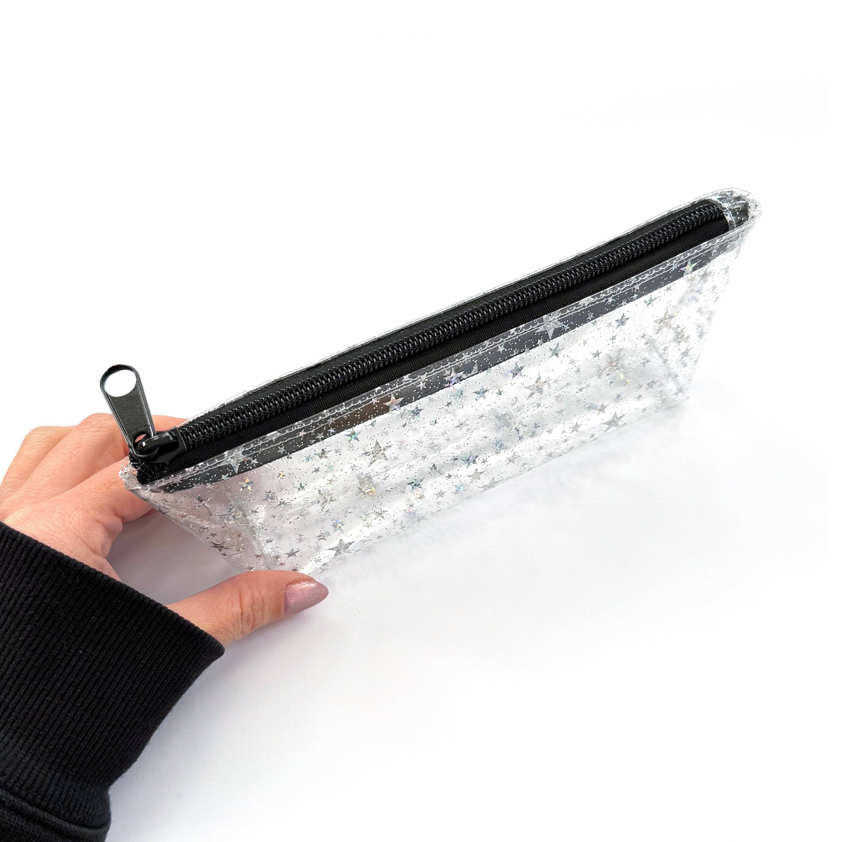NEON SOL - Vente Étuis/trousses à crayons - Trousse | étoiles pailletées transparentes5