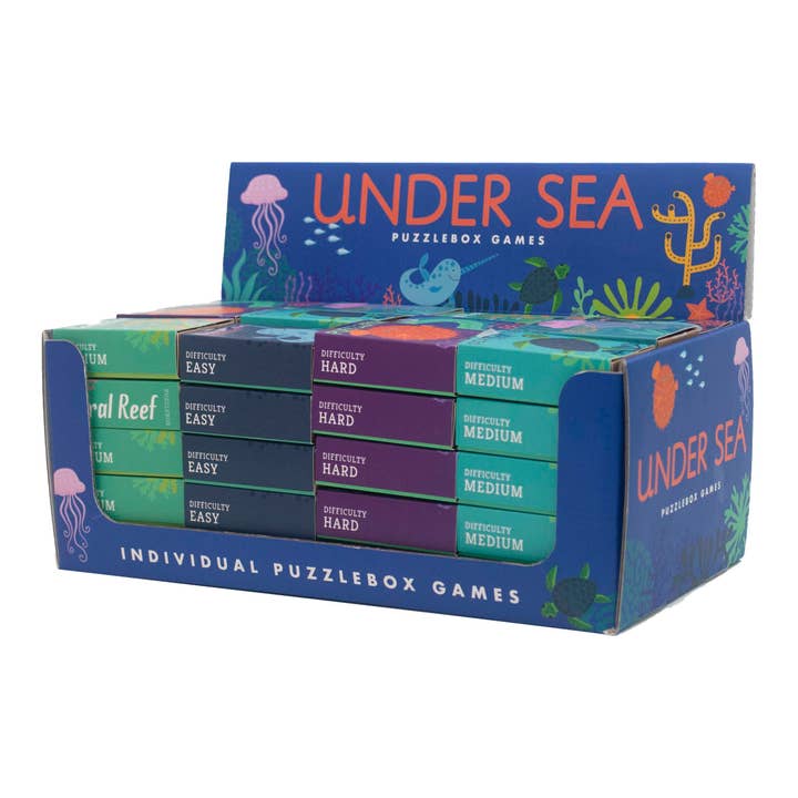Project Genius - Wholesale Puzzle - Kids - Sea Creature 60 pc Puzzlebox Display (Individual SRP $3.00)1