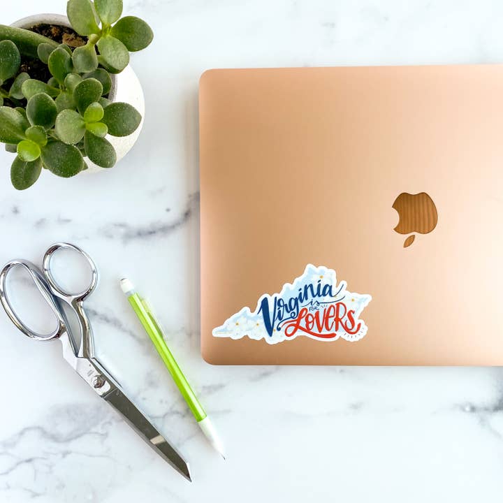 Billie Claire Illustration (Handmade) – Engroshandel Klistermærke – Virginia er for elskere - Vinyl Sticker1
