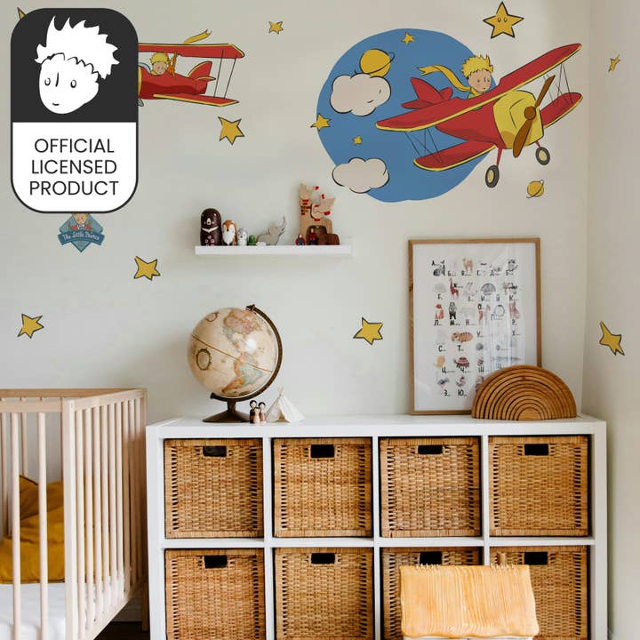 Petits Prince Autocollants Muraux d'Observation des Étoiles | Décalcomanies Officielles Licenciées pour Chambre d'Enfant pour la vente par Wallpapers4Beginners