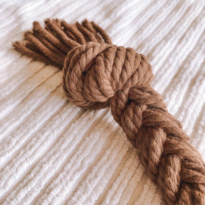 ECO4PAWS - Vente Jouet en corde – chien - Jouet en corde pour chien Tug of War en macramé3