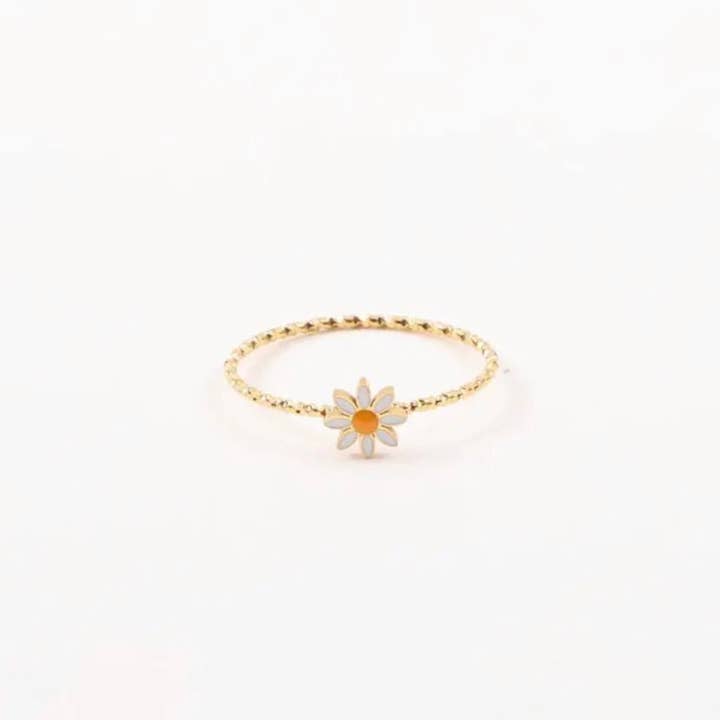Mesa Blue - Wholesale Band/Stacked Ring - Daisy Stack Ring - Â Waterproof