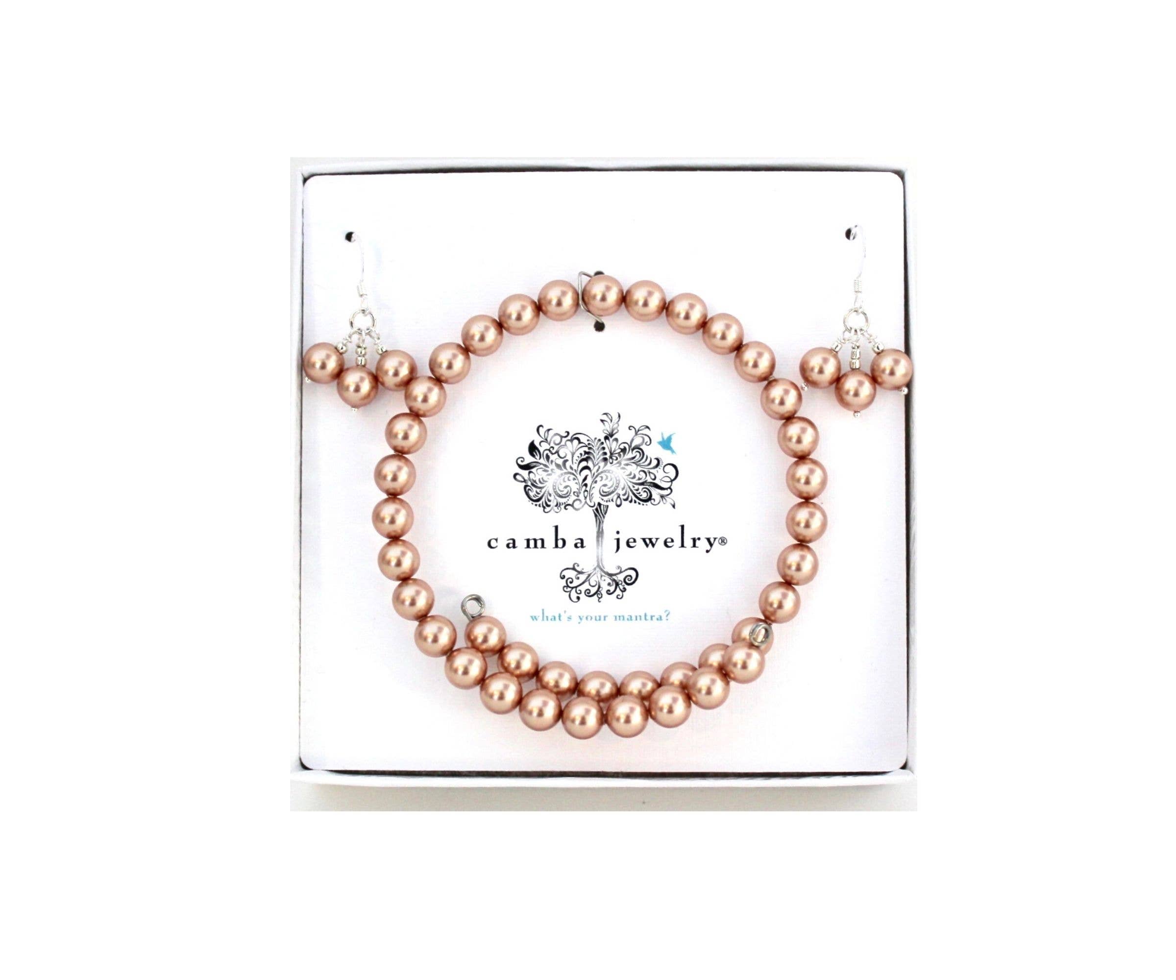 Camba Jewelry - Wholesale Jewelry Set - Swarovski Pearl Bracelet/Earrings Set7