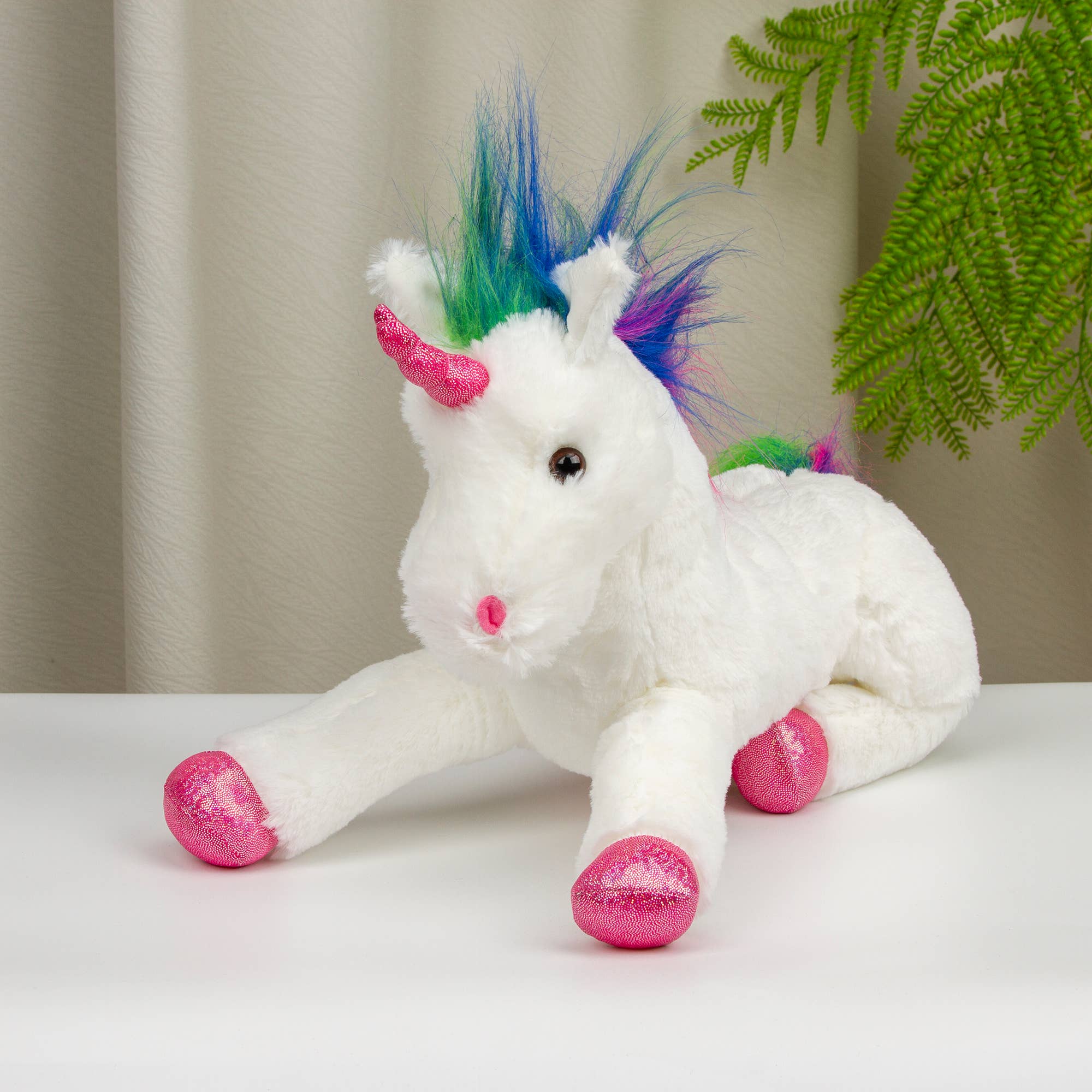 Plushland - Wholesale Stuffed/Plush Toy - Kids & Baby - 14″ Resting Unicorn Stuffed Animal | Pink Unicorn Plush Toy5