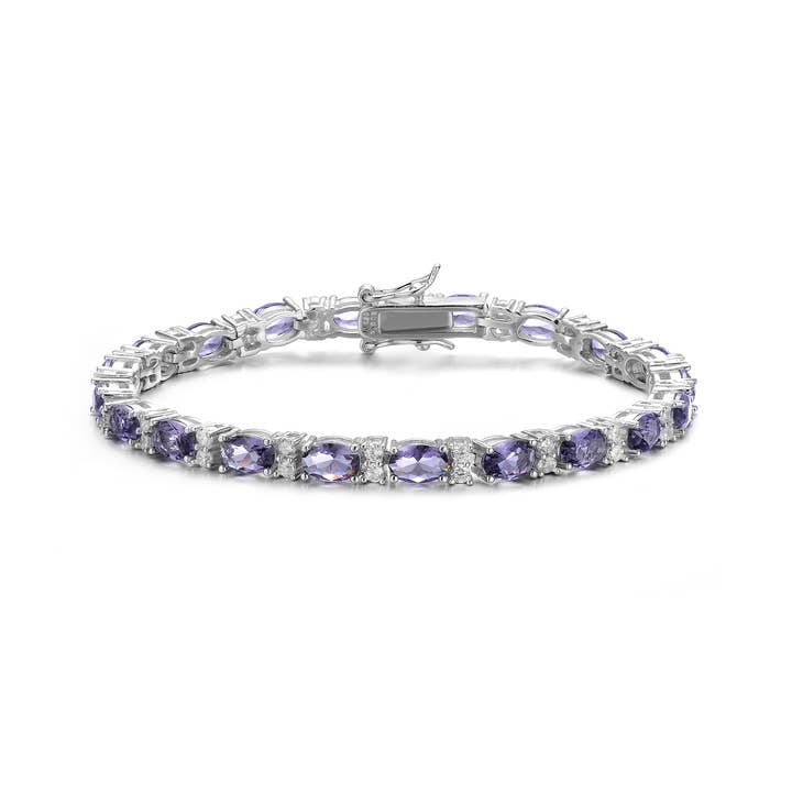 Bracelet en argent sterling avec zircone cubique (20261) pour la vente par Genevive