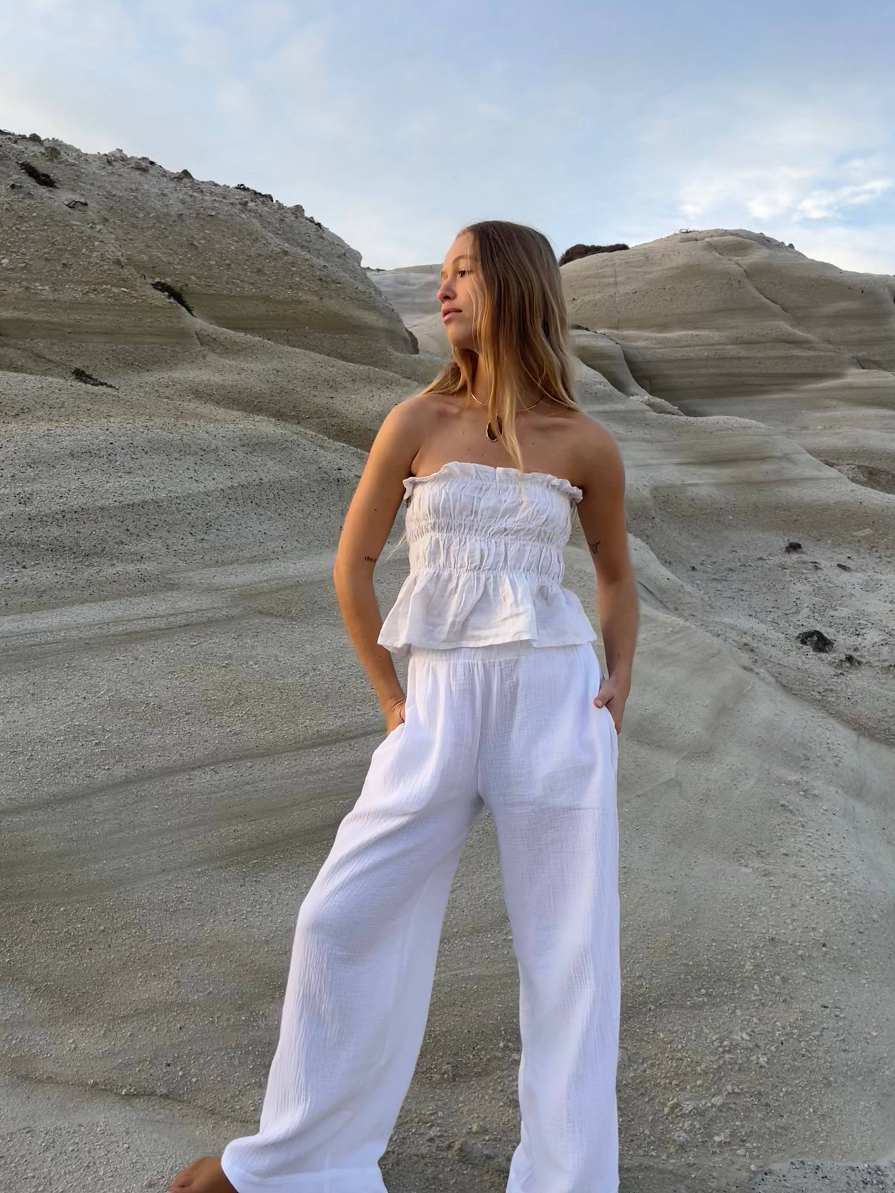 White Calma Pants for wholesale on Faire1