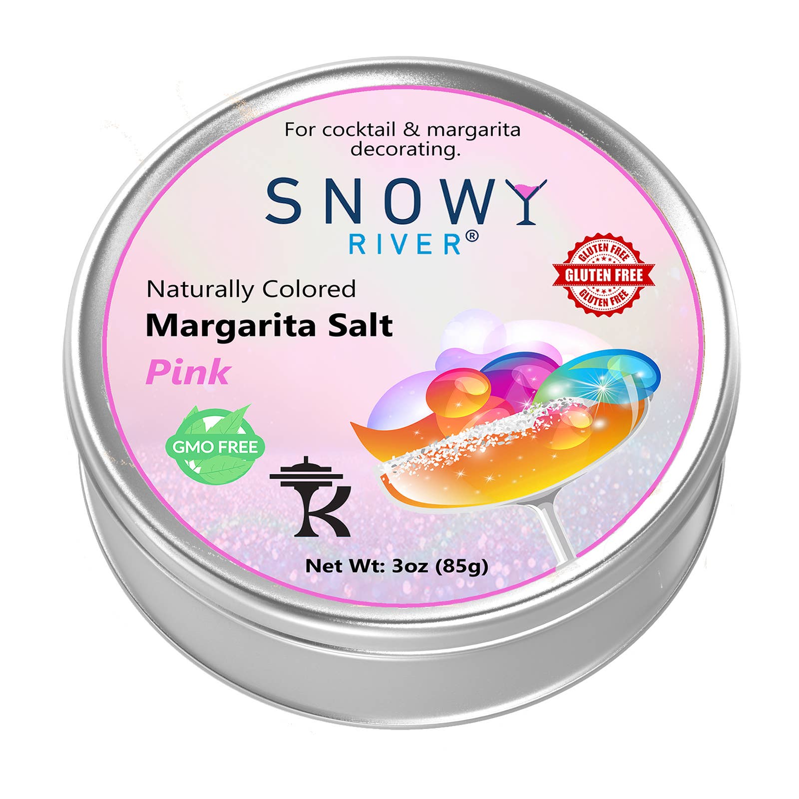 Ultimate Baker - Vente Sel - Sel à cocktail rose Snowy River (1 boîte cadeau de 3 oz)2