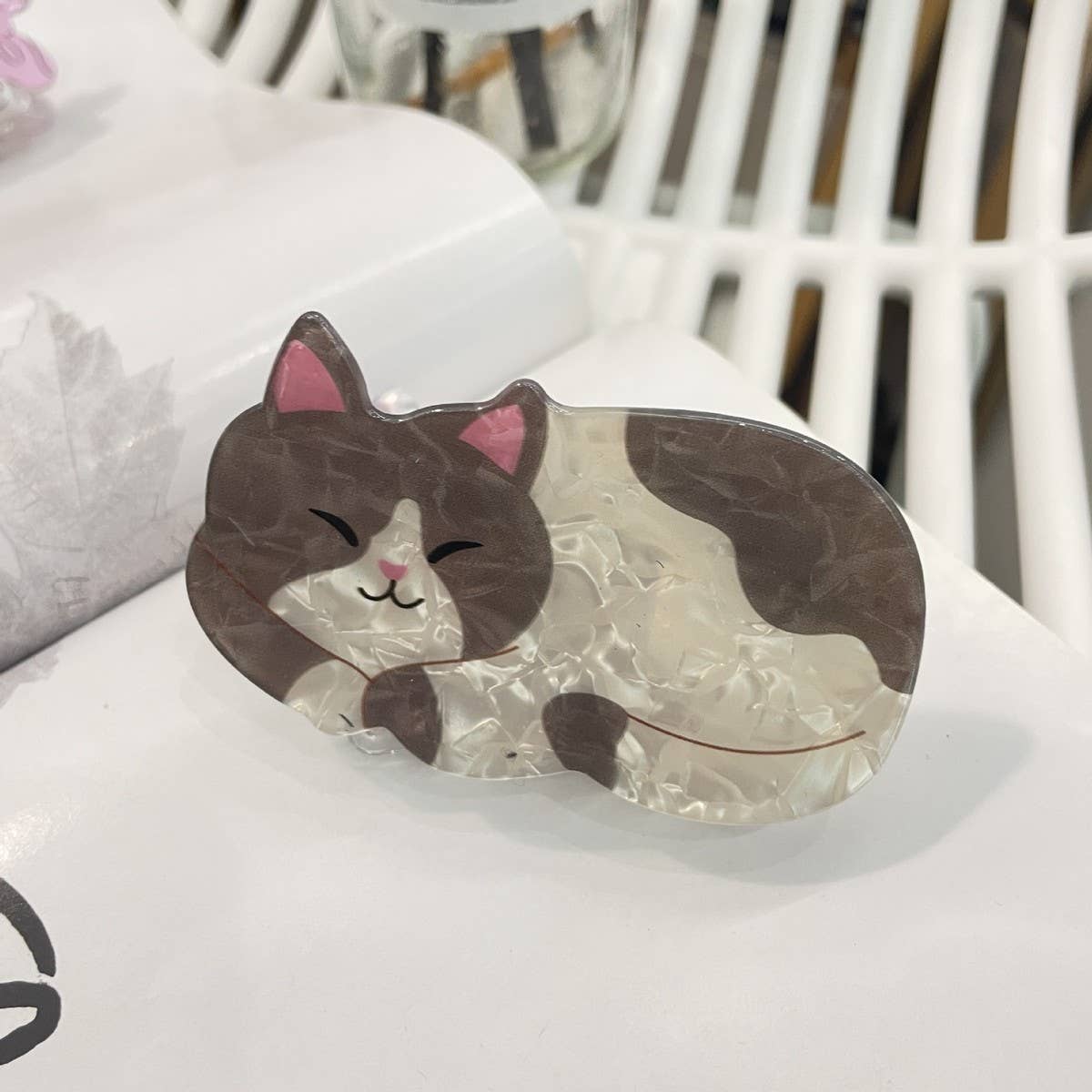 NINEXIS - Wholesale Hair Clip - Women's - CWAHA1510_CUTE CARTOON ANIMAL CAT SWAN HAIR CLAW CLIP 5