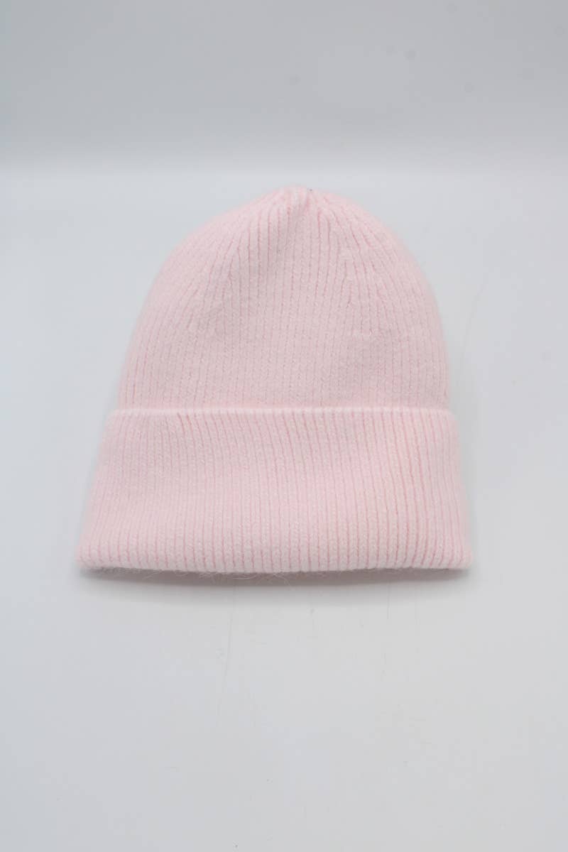 Hologramme Paris - Wholesale Beanie - Women's - Classic Plain Lined Angora Beanie15