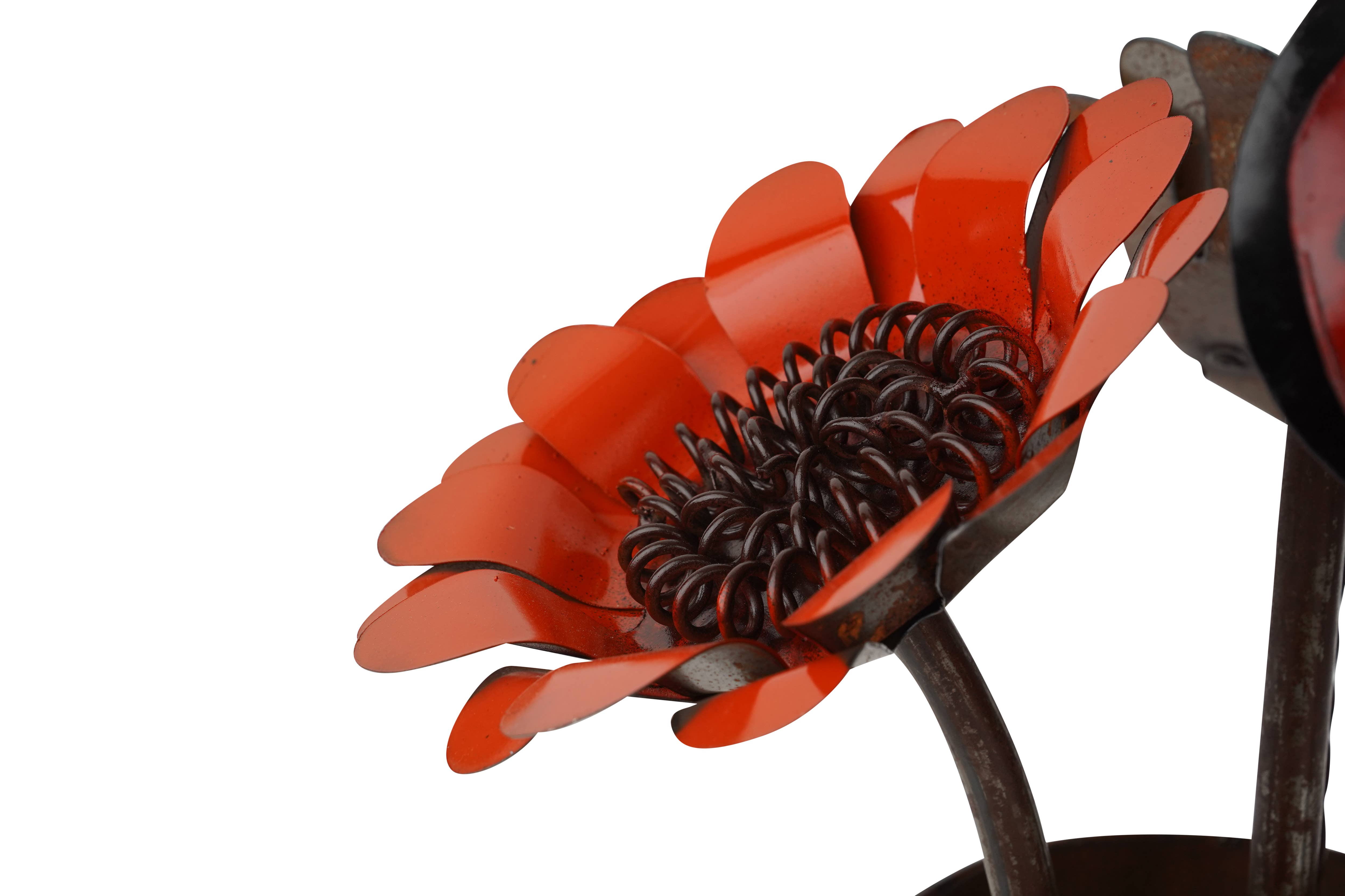 My Amigos Imports - Wholesale Plant Pot - Colorful Sunflower Planter-Garden-Metal-16x14 inch-Colorful4