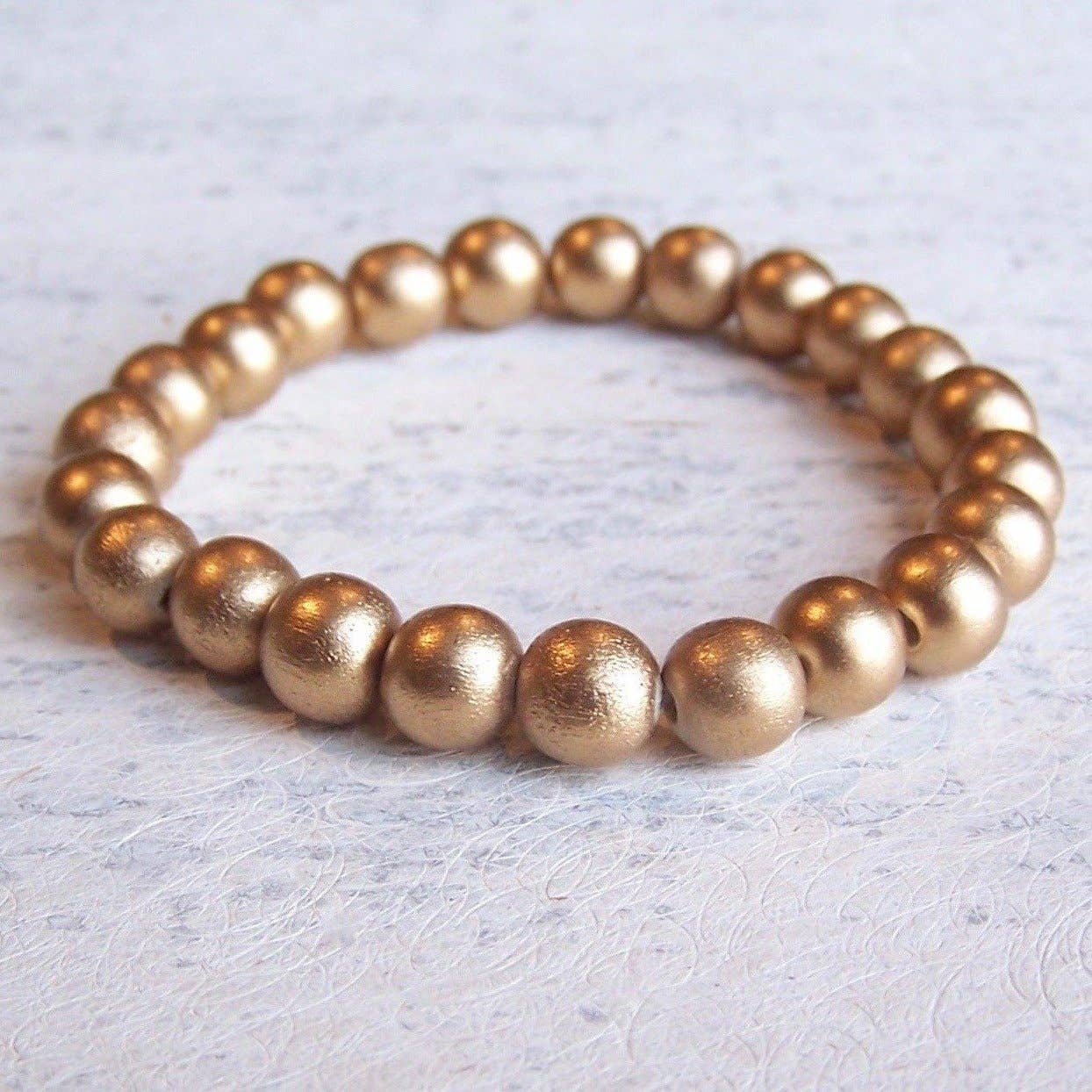 Jo Bird Jewelry – wholesale Beaded bracelet – Mali Wood Elastic Bracelet - 8mm3