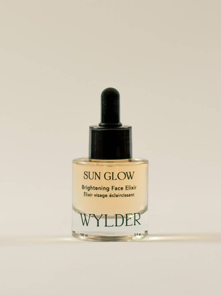 Sun Glow Brightening Face Elixir for wholesale by WYLDER ORGANICS