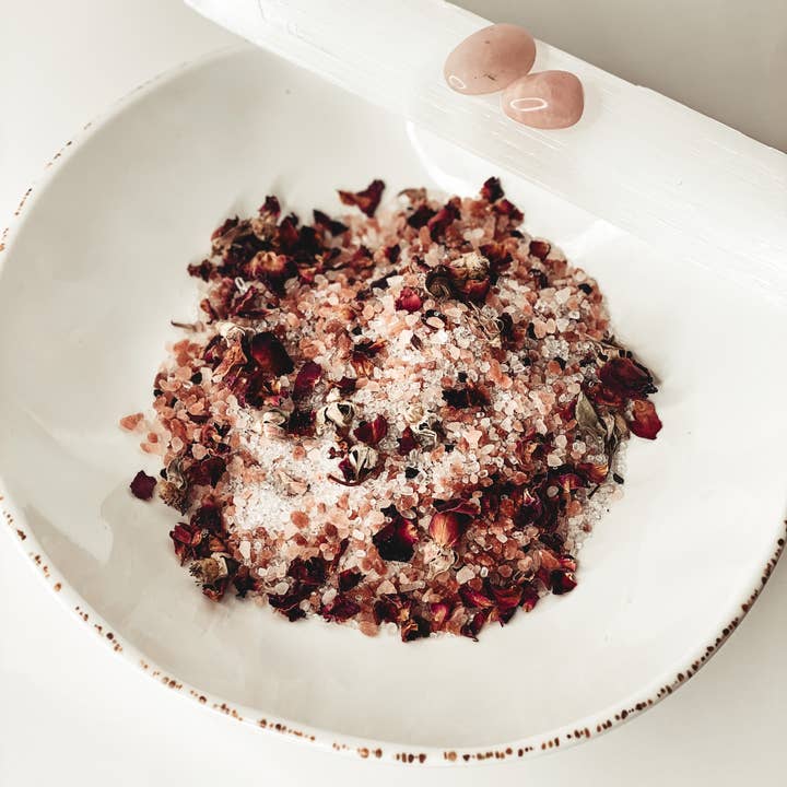 Priestess RX - Wholesale Bath Salts - LOVE Rose Quartz Ritual Salt Soak1