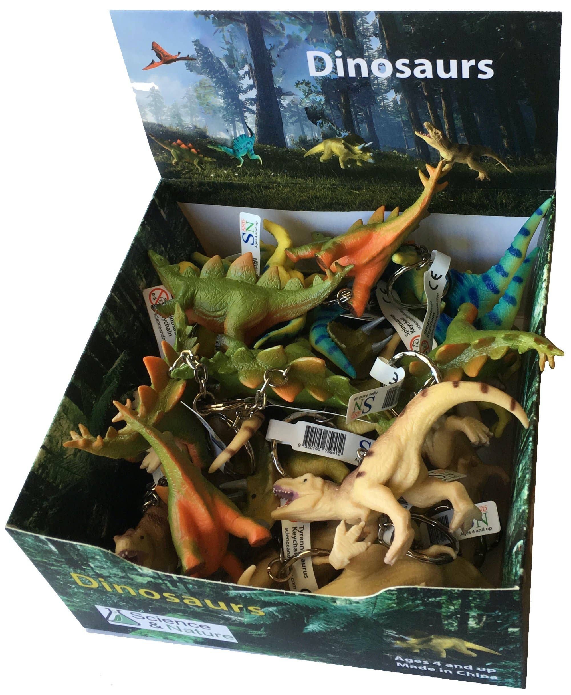 Science and Nature – wholesale Keychain – Child – Dinosaur Keychains. Box of 240