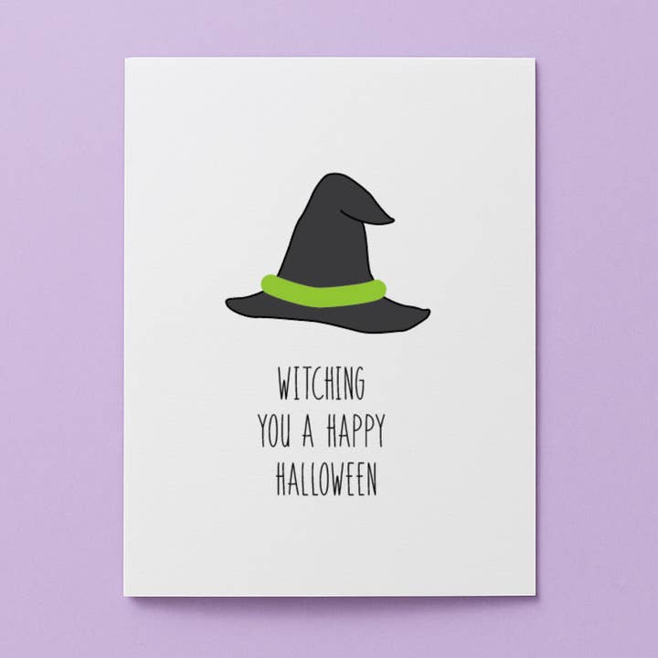 Witching You A Happy Halloween Card for wholesale by Cards by Renee