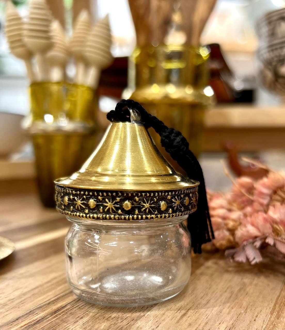 High crafty - Vendita all'ingrosso Barattoli decorativi - Bottiglia Piccola Marocchina – Vetro Riciclato Fatto a Mano2