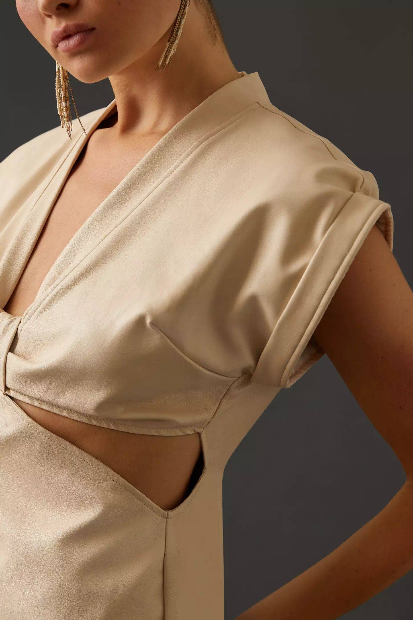 Eva Franco - Wholesale Dress - Women's - Mini Dress - Vegan Leather4