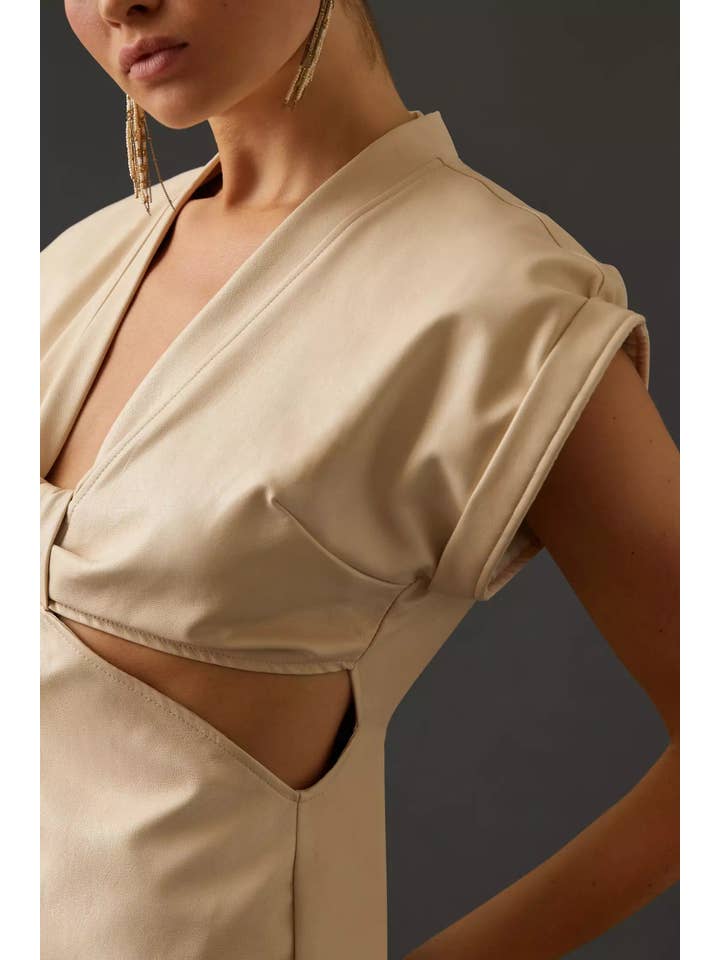 Eva Franco - Wholesale Dress - Women's - Mini Dress - Vegan Leather4