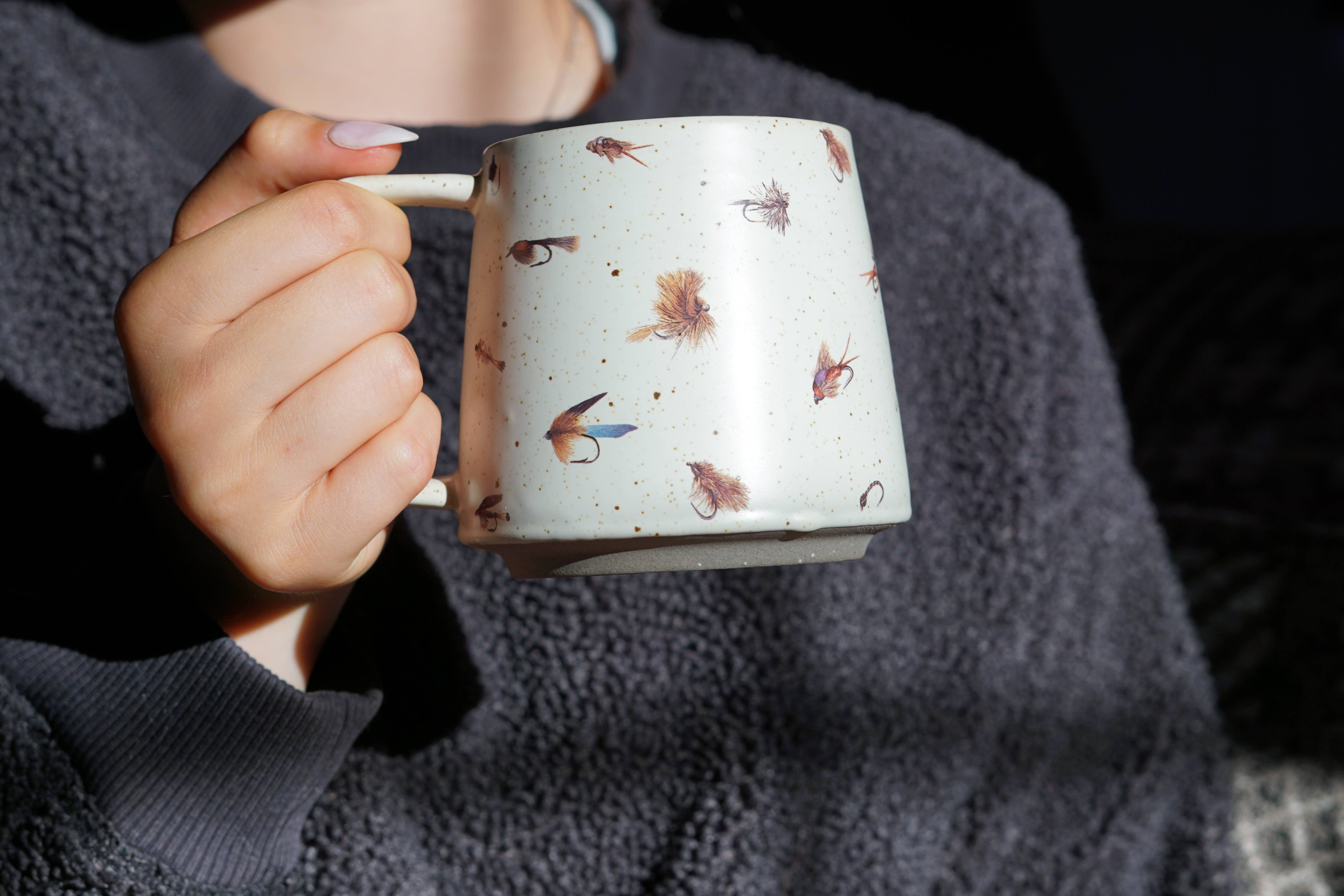 Artsy Em - Wholesale Coffee Mug - Fly Fisher's Haven Stoneware Mug3