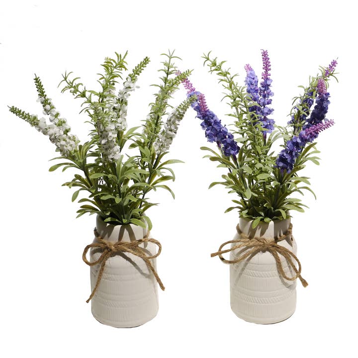 Lavender Bouquet in Ceramic Pot for wholesale by Boker-Tov Shalom