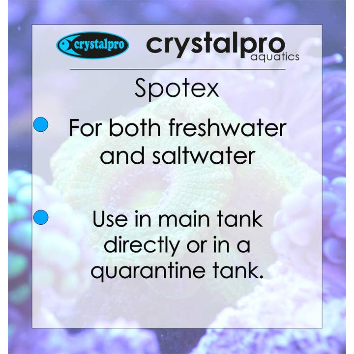 Crystalpro - Wholesale Pet Supplement - Not Cat/Dog - Spotex - Quick Ick And Parasite Treatment