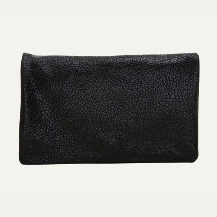 Riemtas | Zwart leer met pijlstaartroggeprint „The Britney” voor wholesale door Paulyjen